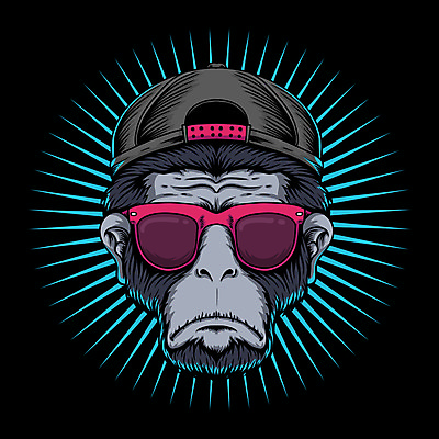 포토 JPG 해외이미지 동물 캐릭터 디자인 포스터 안경 얼굴 야생동물 스포츠 스티커 셔츠 일러스트 포유류 거리 동물원 힙합 미술 사람없음 그래픽 선글라스 머리 유행 라벨 원숭이 도시 치아 인쇄 시원함 만화 스케치 문신 심볼 복고 유인원 고릴라 침팬지 고립 랩 마스코트 캡모자 아바타 해외일러스트 모자_잡화 잡화 음악 상의 문화예술 프레임 신체부위 소화기관 파일형식 이미지허브