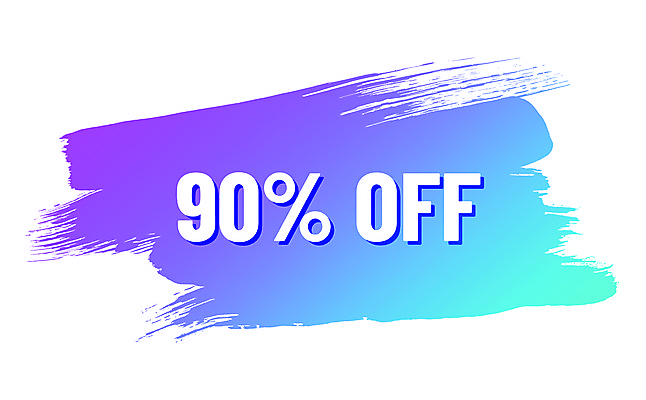 EPS 해외이미지 스티커 일러스트 붓터치 사람없음 파란색 라벨 세일 퍼센트 심볼 프로모션 해외일러스트 컬러 프레임 이벤트 특수기호 파일형식 벡터 이미지허브