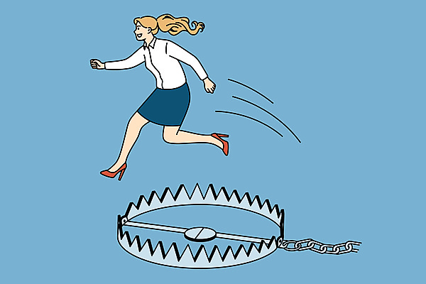 JPG 해외이미지 전신 여자 일러스트 비즈니스 한명 성인 파란색 점프 비즈니스우먼 덫 성인여자한명만 해외일러스트 1 컬러 모션 사람 직장인 여자한명만 성인여자만 파일형식 이미지허브