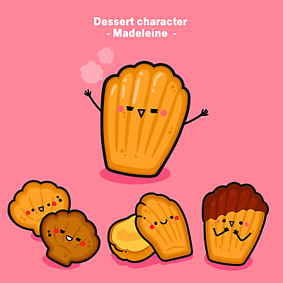 모양 캐릭터 일러스트 팔벌리기 디저트 사람없음 귀여움 다양 초코맛 마들렌 월간캐릭터 디저트캐릭터 일러캐릭터 AI파일 음식 다수 컨셉 모션 초콜릿 맛 파일형식 벡터
