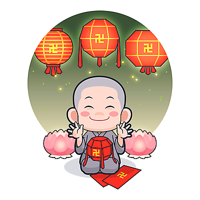 전신 남자 어린이 불교 일러스트 연꽃 한명 웃음 소년 빛 손들기 무릎꿇기 즐거움 만들기 동자승 연등 소년한명만 월간캐릭터 불교캐릭터 일러캐릭터 AI파일 캐릭터 1 꽃 감정 종교 모션 표정 사람 등불 승려 불교용품 남자한명만 소년만 파일형식 벡터