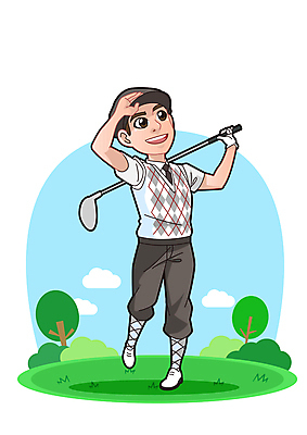 전신 나무 구름 응시 남자 골프 일러스트 골프장 필드 한명 서기 들기 성인 골프채 잡기 골퍼 스윙 골프웨어 캡모자 성인남자한명만 골프캐릭터 월간캐릭터 일러캐릭터 AI파일 자연요소 식물 캐릭터 모자_잡화 1 시선 옷 포즈 스포츠시설 모션 운동선수 골프용품 사람 구기 남자한명만 성인남자만 파일형식 벡터