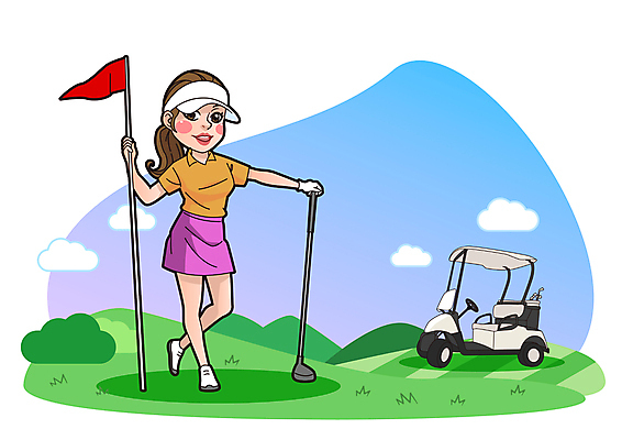 전신 구름 여자 골프 일러스트 골프장 필드 한명 서기 들기 성인 골프채 다리꼬기 골퍼 골프웨어 골프카트 썬캡 골프깃발 성인여자한명만 골프캐릭터 월간캐릭터 일러캐릭터 AI파일 자연요소 캐릭터 모자_잡화 1 옷 스포츠시설 모션 운동선수 골프용품 사람 구기 깃발 여자한명만 성인여자만 파일형식 벡터