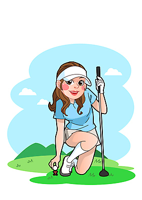 전신 구름 여자 골프 일러스트 골프장 필드 골프공 한명 들기 앉기 성인 골프채 잡기 골퍼 무릎꿇기 골프웨어 썬캡 골프티 성인여자한명만 골프캐릭터 월간캐릭터 일러캐릭터 AI파일 자연요소 캐릭터 모자_잡화 1 옷 공 스포츠시설 모션 운동선수 골프용품 사람 구기 여자한명만 성인여자만 파일형식 벡터
