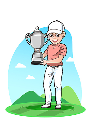 전신 구름 남자 골프 일러스트 골프장 필드 한명 서기 들기 성인 우승 골퍼 트로피 골프웨어 보여주기 승리자 캡모자 성인남자한명만 골프캐릭터 월간캐릭터 일러캐릭터 AI파일 자연요소 캐릭터 모자_잡화 1 옷 스포츠시설 모션 운동선수 사람 구기 최고 상_우승 남자한명만 성인남자만 파일형식 벡터