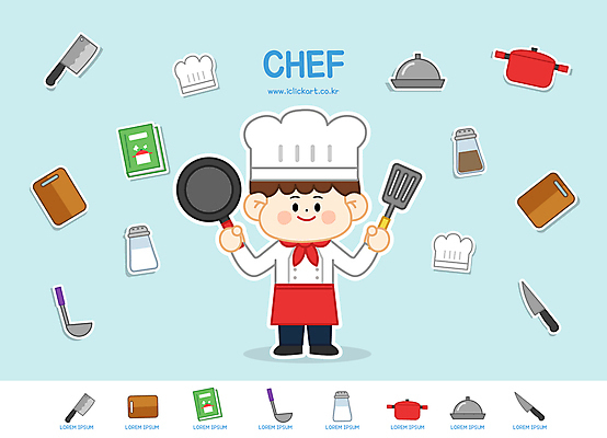전신 남자 하늘색 일러스트 쟁반 직업캐릭터 요리사모자 한명 서기 들기 성인 책 요리사 프라이팬 냄비 조리복 설탕 국자 소금 뒤집개 레시피 후추 식칼 나무도마 요리책 쟁반덮개 조미료통 성인남자한명만 월간캐릭터 일러캐릭터 AI파일 직업 캐릭터 모자_잡화 1 유니폼 모션 주방용품 도마 통 사람 목재 파란색 덮개 솥 향신료 남자한명만 성인남자만 파일형식 벡터