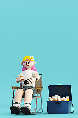 전신 PSD 편집 편집이미지 모자 응시 여자 꽃 하늘색 맥주 3D캐릭터 한명 들기 앉기 성인 스마트폰 3D 캠핑 디지털합성 담기 캔맥주 아이스박스 성인여자한명만 캠핑족 편집소스 캠핑의자 월간캐릭터 그레이스 편집3D 식물 캐릭터 1 시선 잡화 의자 모션 레저 주류 캠핑도구 사람 파란색 핸드폰 스마트기기 캔 신조어 여자한명만 성인여자만 파일형식