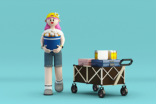 전신 PSD 편집 편집이미지 모자 여자 꽃 하늘색 3D캐릭터 캠핑도구 한명 들기 성인 3D 바구니 걷기 캠핑 디지털합성 캔맥주 아이스박스 성인여자한명만 캠핑족 편집소스 월간캐릭터 캠핑웨건 그레이스 편집3D 식물 캐릭터 1 잡화 모션 레저 맥주 사람 파란색 도구 캔 신조어 여자한명만 성인여자만 파일형식