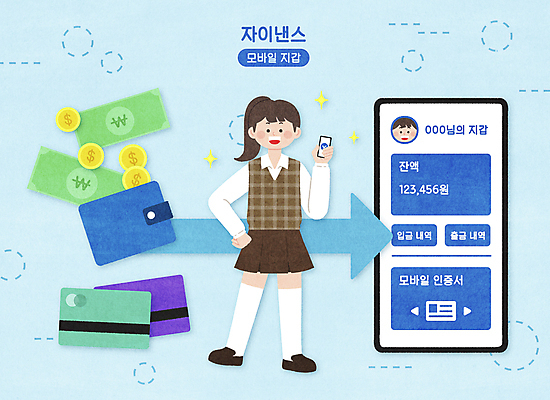 전신 PSD 여자 화살표 허리손 하늘색 이동 지폐 일러스트 모바일 한명 서기 들기 성인 금융 경제 스마트폰 동전 신용카드 지갑 온라인 편리함 계좌 모바일뱅킹 인터넷뱅킹 성인여자한명만 Z세대 자이낸스 국내일러스트 1 포즈 컨셉 돈 모션 사람 파란색 핸드폰 스마트기기 신조어 세대 뱅킹 여자한명만 성인여자만 파일형식