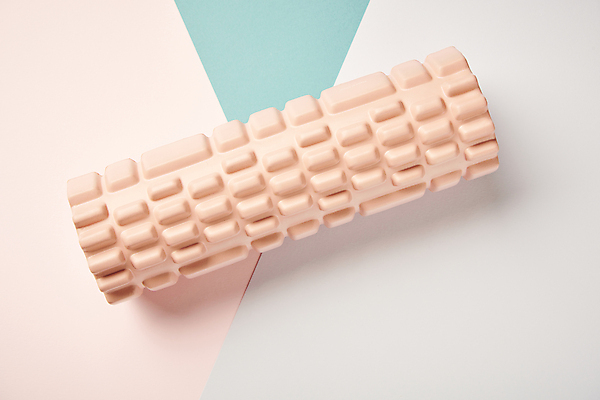 포토 JPG 스튜디오촬영 다이어트 건강 사람없음 하이앵글 건강관리 오브젝트 폼롤러 초록배경 분홍색배경 국내포토 뷰포인트 분홍색 백그라운드 실내 관리 초록색 파일형식