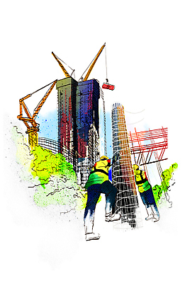 전신 PSD 남자 일러스트 협력 아파트 공사 서기 들기 성인 두명 건물 건설현장 기둥 잡기 안전모 타워크레인 건설자재 공사인부 안전조끼 성인남자만 건설근로자 국내일러스트 직업 건축물 건축 모션 주택 건설업 사람 헬멧 안전장비 기중기 남자만 성인만 파일형식