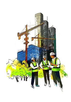 전신 PSD 남자 건축 허리손 일러스트 아파트 공사 서기 들기 손짓 성인 건물 세명 팔짱 건설현장 설계도 안전모 기중기 타워크레인 공사인부 안전조끼 성인남자만 건설근로자 국내일러스트 직업 건축물 포즈 모션 주택 건설업 사람 중장비 헬멧 안전장비 남자만 성인만 파일형식