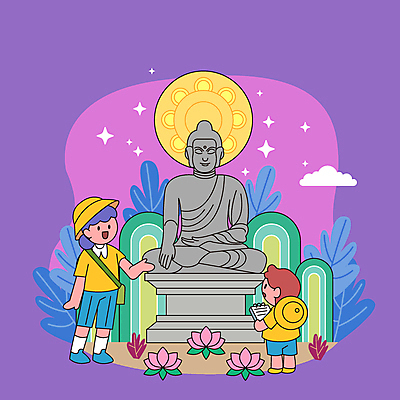 전신 나무 구름 모자 학생 여자 남자 어린이 잎 일러스트 연꽃 설명 들기 소년 성인 두명 손들기 보라색 교사 문화재 가리킴 풀 국보 석굴암 스프링수첩 국내일러스트 AI파일 자연요소 식물 직업 잡화 꽃 컬러 모션 한국 사람 손짓 다이어리 랜드마크 파일형식 벡터