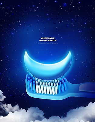 PSD 구름 편집이미지 별 사람없음 파란색 달 치아 칫솔 치약 치아건강 이미지편집 자연요소 컬러 건강 위생용품 소화기관 파일형식