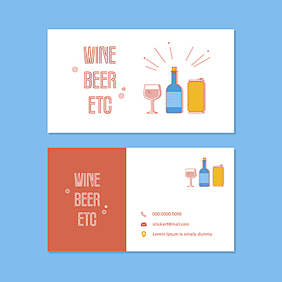 와인잔 일러스트 비즈니스 명함 술병 주류 타이포그라피 사람없음 상점 와인 흰색 술집 캔맥주 위스키 코랄 가로명함 국내일러스트 AI파일 문자 음료 컬러 술잔 병_용기 맥주 캔 파일형식 벡터