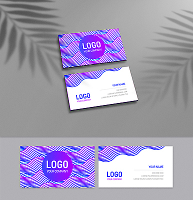 선 패턴 일러스트 비즈니스 명함 타이포그라피 사람없음 보라색 흰색 원형 웨이브 기하학 목업 가로명함 국내일러스트 AI파일 도형 문자 컬러 무늬 파일형식 벡터