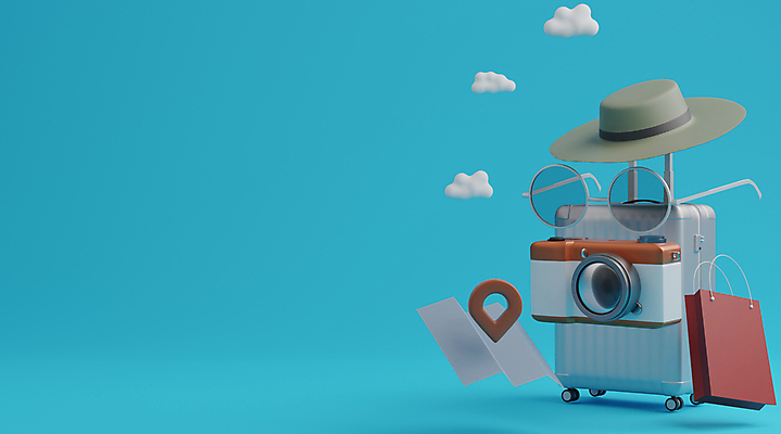 포토 JPG 해외이미지 여행 지도 사람없음 선글라스 쇼핑백 3D 카메라 캐리어 오브젝트 밀짚모자 파란배경 위치 카피스페이스 해외포토 모자_잡화 안경 백그라운드 가방 파란색 전자제품 여행가방 공백 디지털합성 파일형식 이미지허브