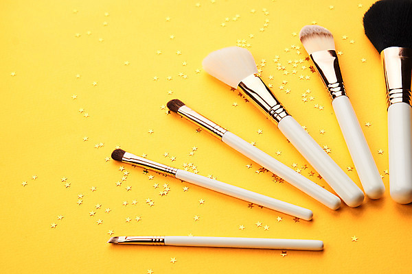 포토 JPG 해외이미지 사람없음 세트 뷰티 화장품 오브젝트 아이섀도 메이크업브러쉬 해외포토 붓 파일형식 이미지허브