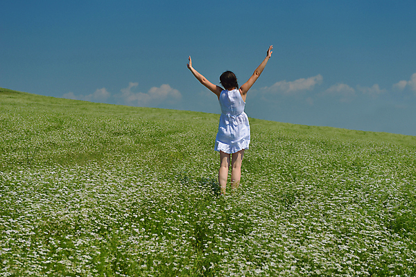 포토 JPG 해외이미지 주간 전신 여자 꽃밭 자연 하늘 한명 서기 성인 야외 뒷모습 봄 만세 성인여자한명만 해외포토 자연요소 1 계절 꽃 뷰포인트 모션 사람 생태계 여자한명만 성인여자만 파일형식 이미지허브