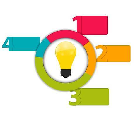 EPS 해외이미지 디자인 일러스트 비즈니스 전구 사람없음 그래픽 숫자 자료 인포그래픽 레이아웃 엘리먼트 해외일러스트 문자 파일형식 벡터 이미지허브