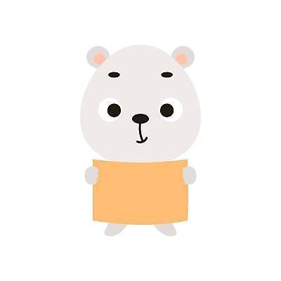 EPS 해외이미지 일러스트 프레임 들기 사람없음 귀여움 만화 곰캐릭터 북극곰 해외일러스트 동물캐릭터 컨셉 곰 모션 파일형식 벡터 이미지허브