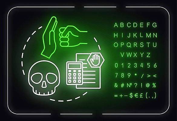 EPS 해외이미지 손 알파벳 선 백그라운드 일러스트 해골 타이포그라피 신체부위 계산기 금지 화려 심볼 문서 네온 형광등 해외일러스트 문자 영어 컨셉 문구용품 전등 뼈 사람 장비 파일형식 벡터 이미지허브