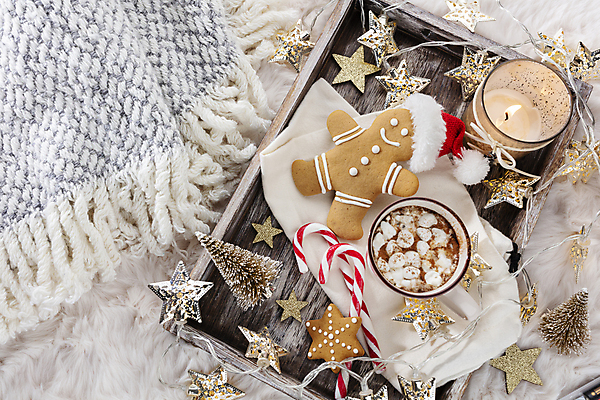 포토 JPG 해외이미지 별 크리스마스 크리스마스용품 실내 사람없음 하이앵글 미니어처 향초 코코아 미니트리 별모형 진저맨 진저쿠키 해외포토 자연요소 기념일 음료 뷰포인트 초 내부 크리스마스트리 모형 쿠키 용품 파일형식 이미지허브