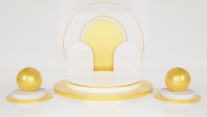 JPG 해외이미지 일러스트 사람없음 노란색 3D 흰색 원형 심플 단상 해외일러스트 해외포토 포토 도형 컬러 디지털합성 파일형식 이미지허브