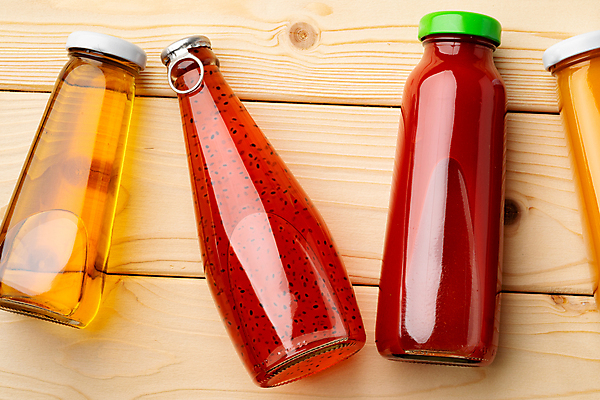 포토 JPG 해외이미지 사람없음 하이앵글 과일주스 병음료 치아시드 해외포토 음료 뷰포인트 과일 씨앗 주스 파일형식 이미지허브