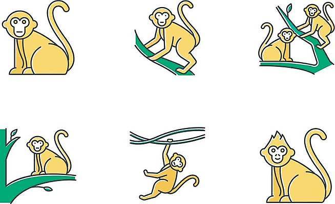 EPS 해외이미지 클립아트 나무 동물 디자인 아시아 야생동물 섬 여행 컨셉 일러스트 포유류 자연 동물원 앉기 세트 픽토그램 노란색 웹 다양 원숭이 숲 열대우림 만화 가득함 심볼 그림 발리 인도네시아 팩 탐사 유인원 침팬지 고립 동물상 이국적 스타일 해외일러스트 식물 나라 컬러 다수 인터넷 모션 조형물 화장품 생태계 파일형식 벡터 이미지허브