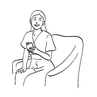 EPS 해외이미지 전신 라이프스타일 여자 라인일러스트 일러스트 비즈니스 한명 들기 앉기 성인 스마트폰 비즈니스우먼 라인아트 손그림 성인여자한명만 해외일러스트 1 선 모션 사람 생활 핸드폰 스마트기기 직장인 여자한명만 성인여자만 파일형식 벡터 이미지허브