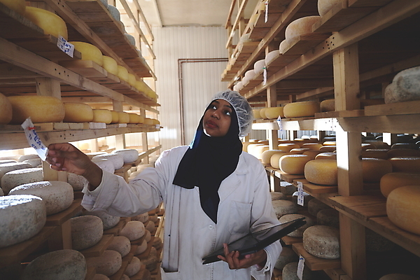 포토 JPG 해외이미지 응시 여자 유니폼 공장 노동자 치즈 한명 들기 상반신 성인 앞모습 노트북 잡기 수납 위생가운 위생모자 성인여자한명만 해외포토 직업 모자_잡화 1 시선 옷 뷰포인트 공업 모션 유제품 사람 전자제품 가운 여자한명만 성인여자만 파일형식 이미지허브