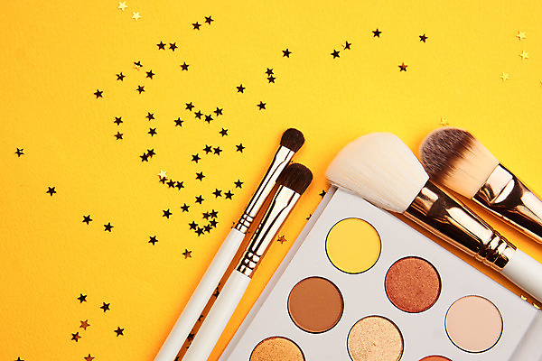 포토 JPG 해외이미지 사람없음 세트 뷰티 화장품 오브젝트 아이섀도 메이크업브러쉬 해외포토 붓 파일형식 이미지허브