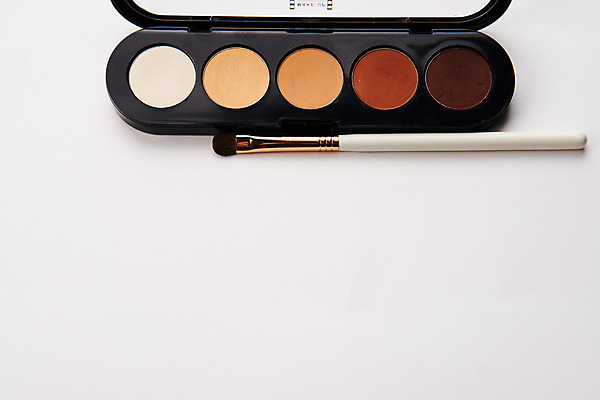 포토 JPG 해외이미지 사람없음 세트 뷰티 화장품 오브젝트 아이섀도 메이크업브러쉬 해외포토 붓 파일형식 이미지허브