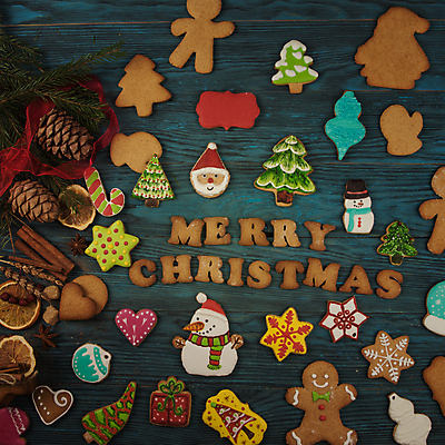 포토 JPG 해외이미지 크리스마스 눈사람 실내 사람없음 쿠키 솔방울 산타모양 크리스마스트리모양쿠키 진저쿠키 나무배경 해외포토 모양 기념일 백그라운드 디저트 내부 산타클로스 파일형식 이미지허브