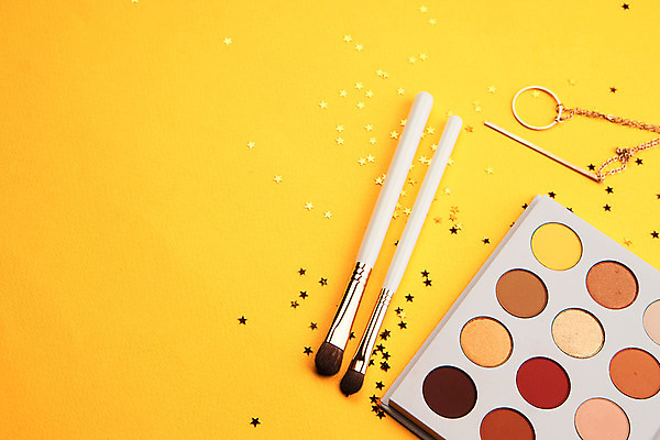 포토 JPG 해외이미지 사람없음 세트 뷰티 화장품 오브젝트 아이섀도 메이크업브러쉬 해외포토 붓 파일형식 이미지허브