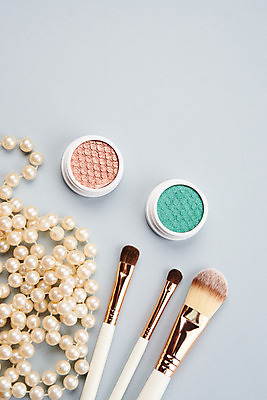 포토 JPG 해외이미지 사람없음 세트 뷰티 화장품 오브젝트 아이섀도 메이크업브러쉬 해외포토 붓 파일형식 이미지허브