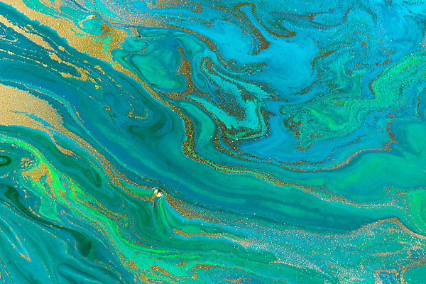 포토 JPG 해외이미지 물결 잉크 미술 사람없음 파란색 페인트 황금 질감 파란배경 이국적 해외포토 컬러 백그라운드 문화예술 파일형식 이미지허브