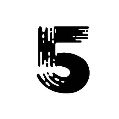 EPS 해외이미지 템플릿 디자인 선 일러스트 건조 타이포그라피 그래픽 숫자 검은색 웹 물방울 붓 편지 심볼 사인 심플 소문자 5 타입 그런지 레터링 해외일러스트 문자 영어 컬러 인터넷 파일형식 벡터 이미지허브