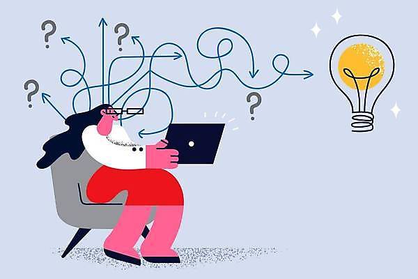 EPS 해외이미지 여자 화살표 생각 곡선 의자 일러스트 비즈니스 전구 아이디어 한명 들기 앉기 성인 태블릿 비즈니스우먼 창의력 성인여자한명만 해외일러스트 1 선 가구 컨셉 모션 사람 전자제품 스마트기기 직장인 여자한명만 성인여자만 파일형식 벡터 이미지허브