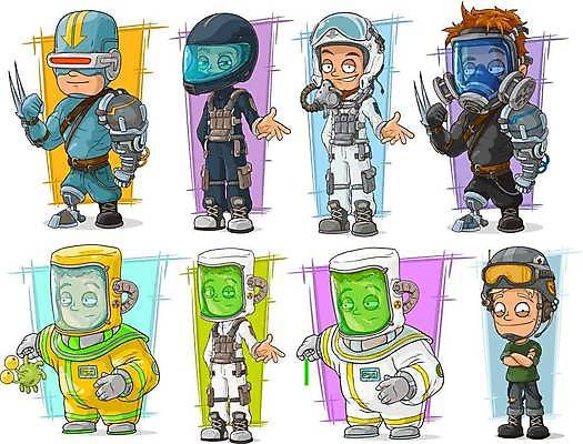 EPS 해외이미지 클립아트 캐릭터 무기 스포츠 과학 백그라운드 유니폼 일러스트 유리 미래 그림자 서기 세트 우주 금속 장비 외계인 자신감 보호 헬멧 위험 시원함 플라스틱 파일럿 만화 로봇 속도 배지 육군 병정 전사 고립 레이서 몬스터 방사선 핵심 해외일러스트 일러캐릭터 직업 옷 감정 컨셉 모션 재질 군대 미확인물체 보호장비 파일형식 벡터 이미지허브