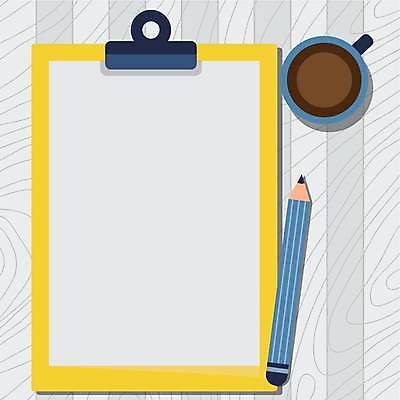 EPS 해외이미지 커피 백그라운드 일러스트 프레임 사람없음 컵 연필 서류판 카피스페이스 해외일러스트 식기 음료 학용품 필기구 사무용품 공백 파일형식 벡터 이미지허브