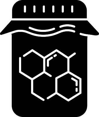 EPS 해외이미지 일러스트 사람없음 뷰티 피부관리 꿀 공병 왁스 왁싱 위생관리 제모 제모용품 해외일러스트 관리 병_담는 파일형식 벡터 이미지허브
