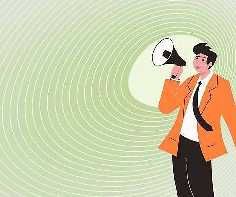 EPS 해외이미지 남자 일러스트 한명 들기 상반신 성인 연두색 확성기 외침 알림 타원형 성인남자한명만 카피스페이스 반복 해외일러스트 1 모션 사람 초록색 소리 공백 원형 남자한명만 성인남자만 파일형식 벡터 이미지허브