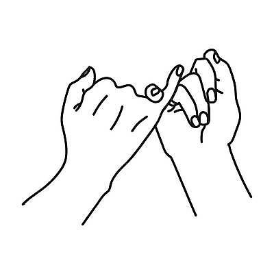 EPS 해외이미지 손 일러스트 손짓 신체부위 라인아트 약속 새끼손가락 해외일러스트 선 모션 사람 파일형식 벡터 이미지허브