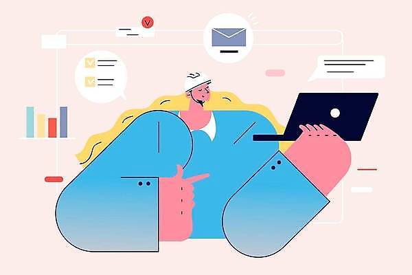 EPS 해외이미지 여자 일러스트 비즈니스 한명 들기 상반신 성인 노트북 눈감음 가리킴 업무 비즈니스우먼 안전모 건축가 건축설계사 성인여자한명만 해외일러스트 직업 1 모션 사람 손짓 전자제품 작업 직장인 헬멧 안전장비 여자한명만 성인여자만 파일형식 벡터 이미지허브