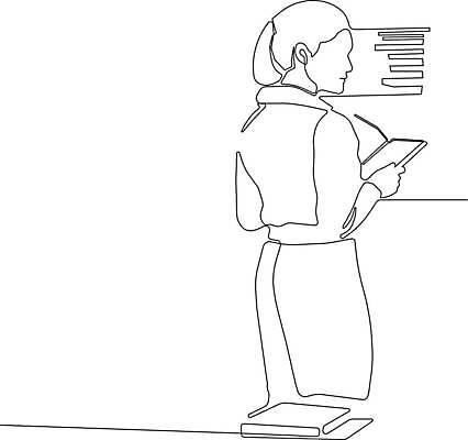 EPS 해외이미지 여자 라인일러스트 일러스트 한명 들기 상반신 성인 비즈니스우먼 라인아트 손그림 드로잉 얼굴없음 성인여자한명만 해외일러스트 1 선 비즈니스 모션 미술 사람 직장인 여자한명만 성인여자만 파일형식 벡터 이미지허브