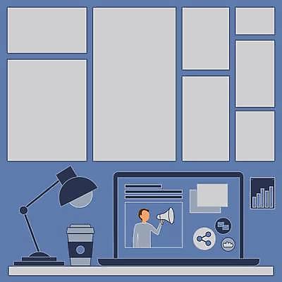 EPS 해외이미지 남자 일러스트 그래프 한명 들기 상반신 성인 파란색 노트북 확성기 외침 스탠드 커피잔 알림 인터넷창 성인남자한명만 카피스페이스 해외일러스트 1 커피 컬러 인터넷 모션 조명 잔 사람 전자제품 소리 공백 남자한명만 성인남자만 파일형식 벡터 이미지허브