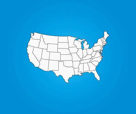 EPS 해외이미지 지도 일러스트 새로움 멕시코 그래픽 파란색 미국 땅 대륙 영토 캘리포니아 애리조나 워싱턴 저지 조지아 지리 콜로라도 텍사스 플로리다 해외일러스트 컬러 컨셉 북아메리카 동유럽 파일형식 벡터 이미지허브