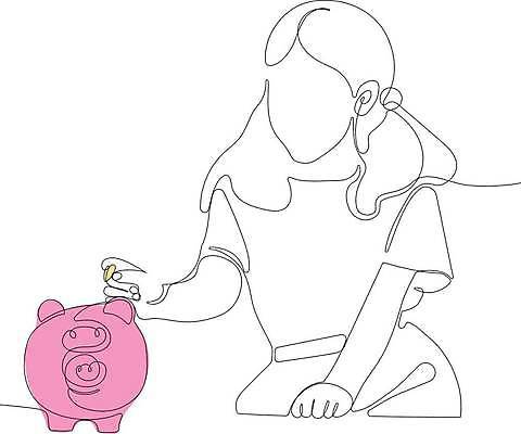 EPS 해외이미지 여자 어린이 라인일러스트 일러스트 한명 들기 상반신 동전 저축 돼지저금통 라인아트 손그림 드로잉 넣기 얼굴없음 소녀한명만 해외일러스트 1 선 돈 모션 미술 사람 금융 저금통 여자한명만 소녀만 파일형식 벡터 이미지허브